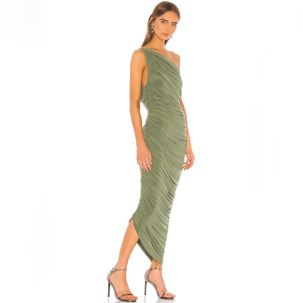 Norma Kamali Diana Gown Dress (Small, Green)